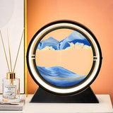 3D Deep Sea Moving Sand Art, Relaxing Kinetic Sandscape Art Table Desk Top to Decor