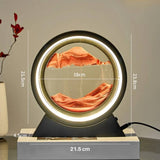3D Deep Sea Moving Sand Art, Relaxing Kinetic Sandscape Art Table Desk Top to Decor